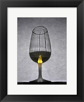 Framed Glass of Wine Print