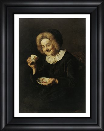 Framed Coffee Drinker Print