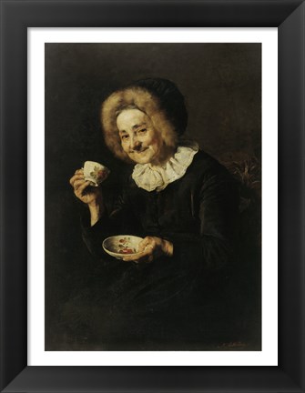 Framed Coffee Drinker Print