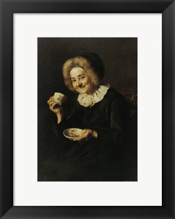 Framed Coffee Drinker Print