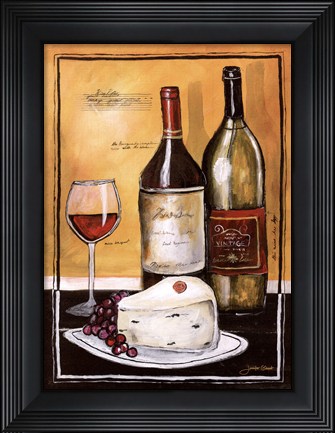 Framed Wine Notes II Print
