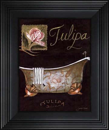 Framed Tulipa Bath - mini Print