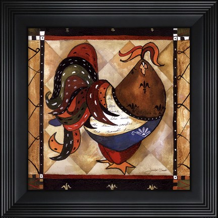 Framed Tuscan Rooster Sq I Print