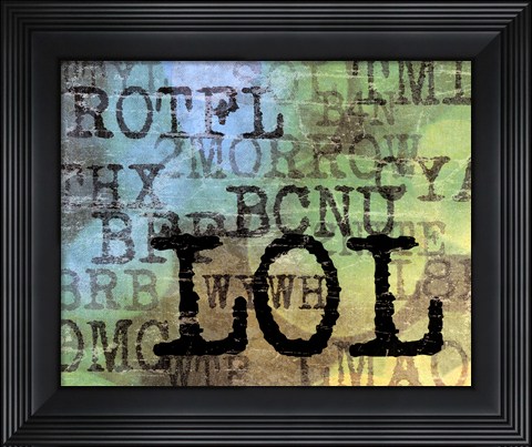Framed Text Logic I Print