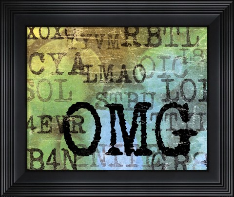 Framed Text Logic II Print