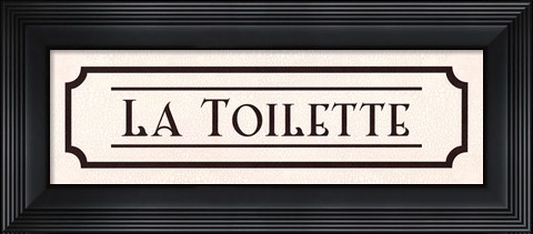 Framed La Toilette - mini Print
