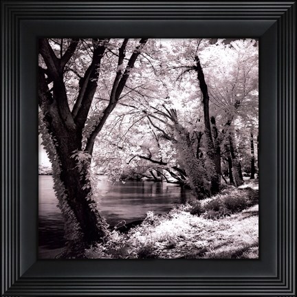Framed Spring On The River Square II - mini Print
