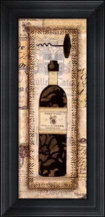 Framed Un Bon Vin I Print