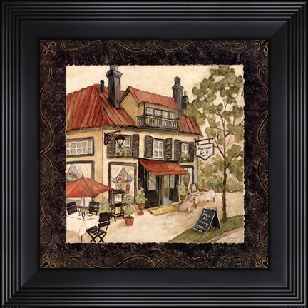 Framed Quaint Cafe II Print