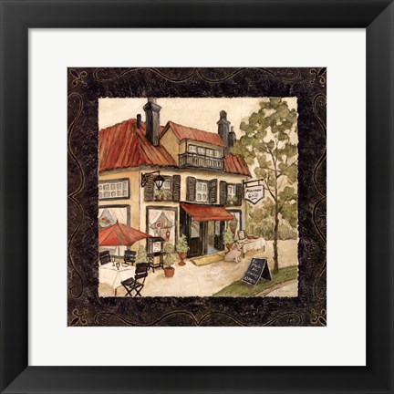 Framed Quaint Cafe II Print