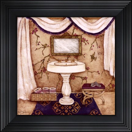 Framed Purple Passion Sink I Print