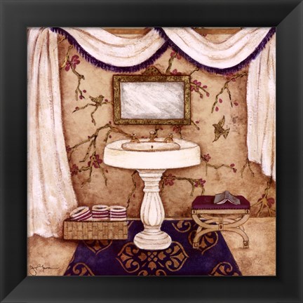 Framed Purple Passion Sink I Print