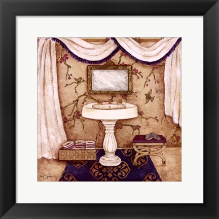 Framed Purple Passion Sink I Print