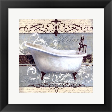 Framed Elegant Spa I Print