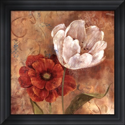 Framed Flower Duet I Print