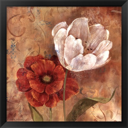 Framed Flower Duet I Print