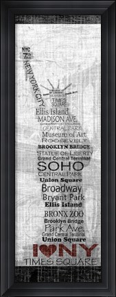 Framed New York Print
