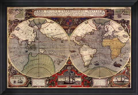 Framed Expeditionis Nautica Print