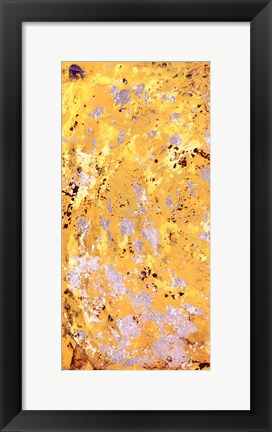 Framed Silvery Yellow I Print