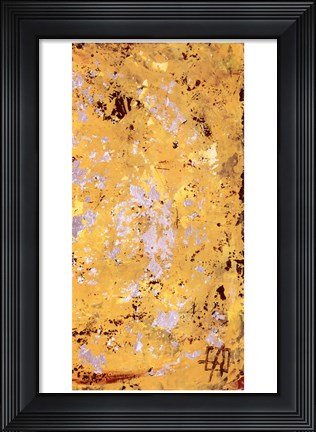Framed Silvery Yellow II Print