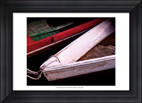 Framed Wooden Rowboats VI Print