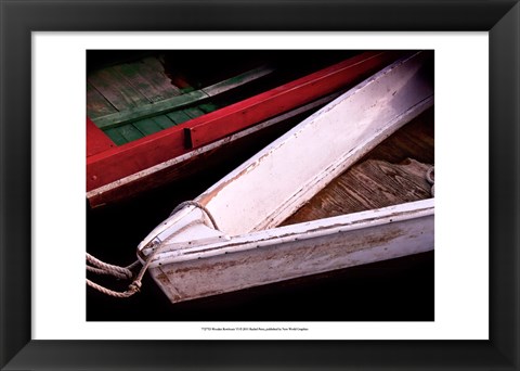 Framed Wooden Rowboats VI Print