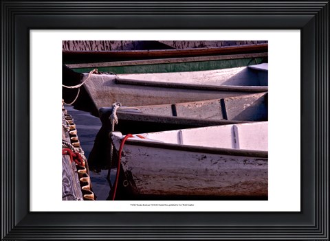 Framed Wooden Rowboats VII Print