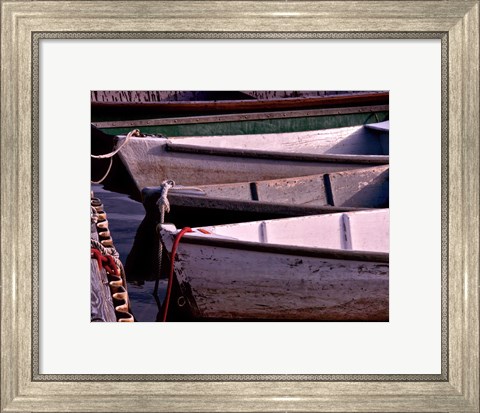 Framed Wooden Rowboats VII Print