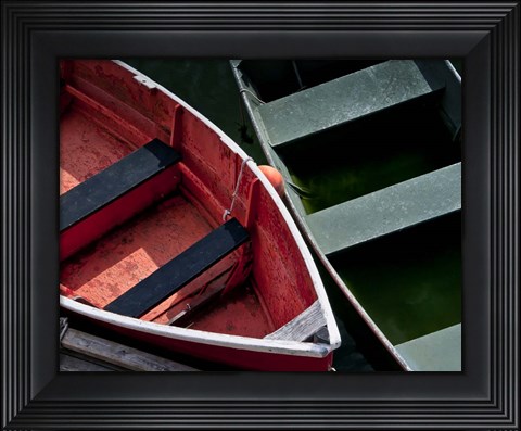 Framed Wooden Rowboats VIII Print