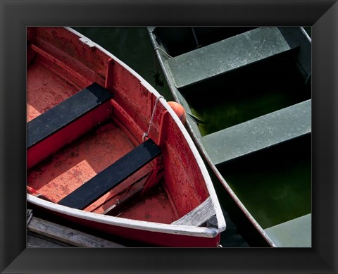 Framed Wooden Rowboats VIII Print