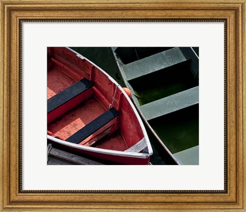 Framed Wooden Rowboats VIII Print