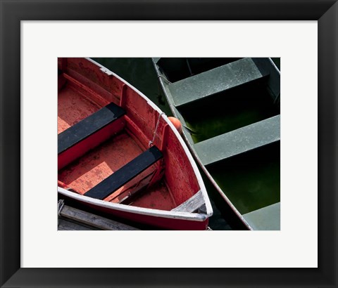 Framed Wooden Rowboats VIII Print