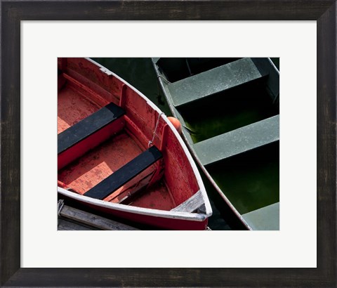Framed Wooden Rowboats VIII Print