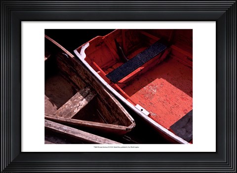 Framed Wooden Rowboats IX Print