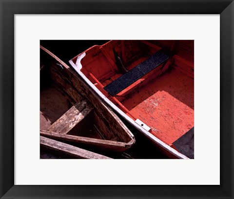 Framed Wooden Rowboats IX Print