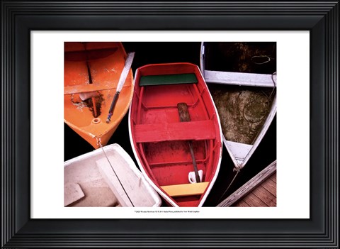 Framed Wooden Rowboats XI Print