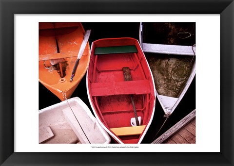 Framed Wooden Rowboats XI Print