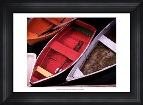 Framed Wooden Rowboats XII Print