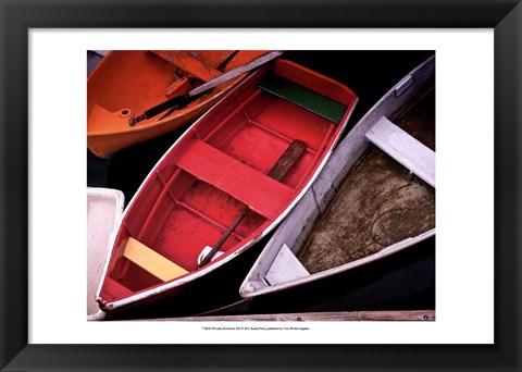 Framed Wooden Rowboats XII Print