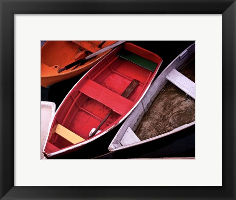 Framed Wooden Rowboats XII Print