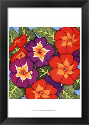 Framed Flower Fiesta I Print