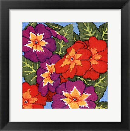 Framed Flower Fiesta II Print