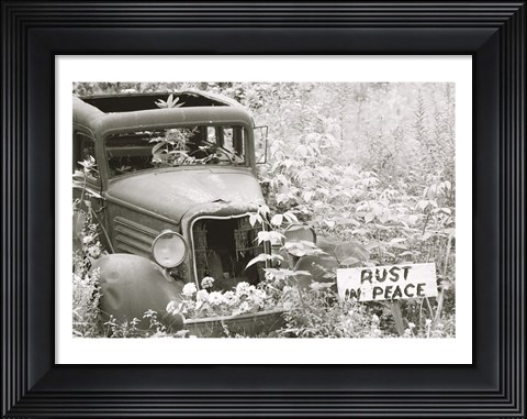Framed Rust In Peace Print