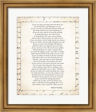 Framed If - Script Border Print