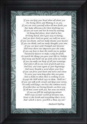Framed If - Grey Border Print