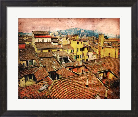 Framed Bird&#39;s-eye Italy I Print