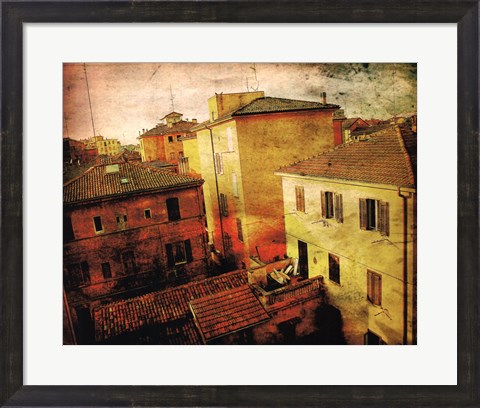 Framed Bird&#39;s-eye Italy II Print