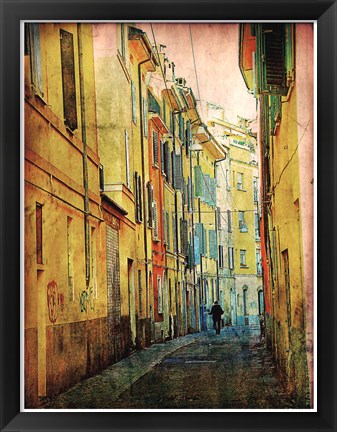 Framed Streets of Italy I Print