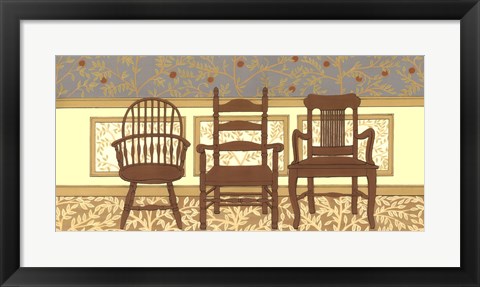 Framed Arts &amp; Crafts Chairs I Print