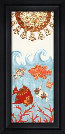 Framed Under The Sea I Print